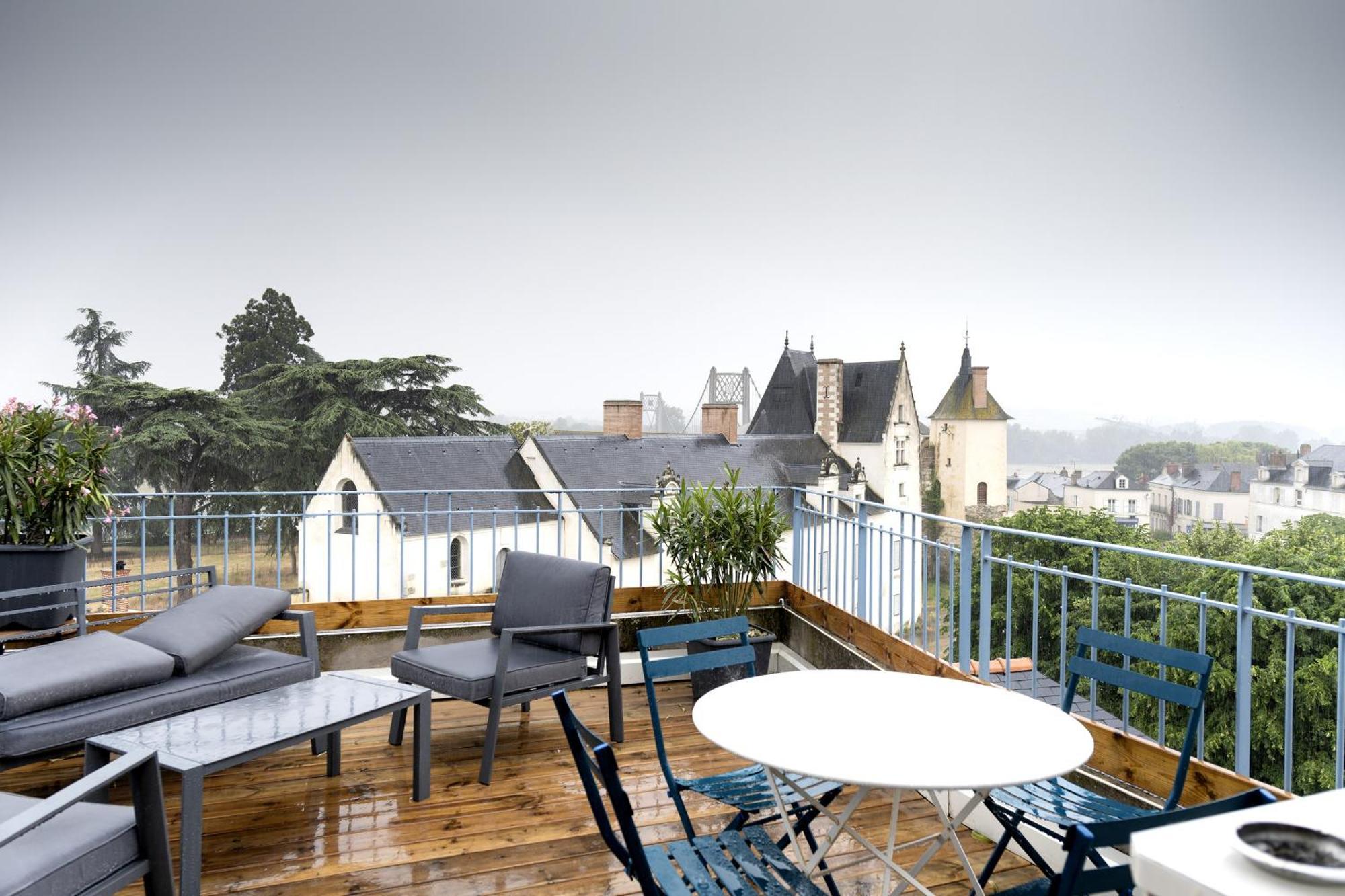 Grand Gite Terrasse Vue Loire Et Chateau D'Ancenis Exteriér fotografie
