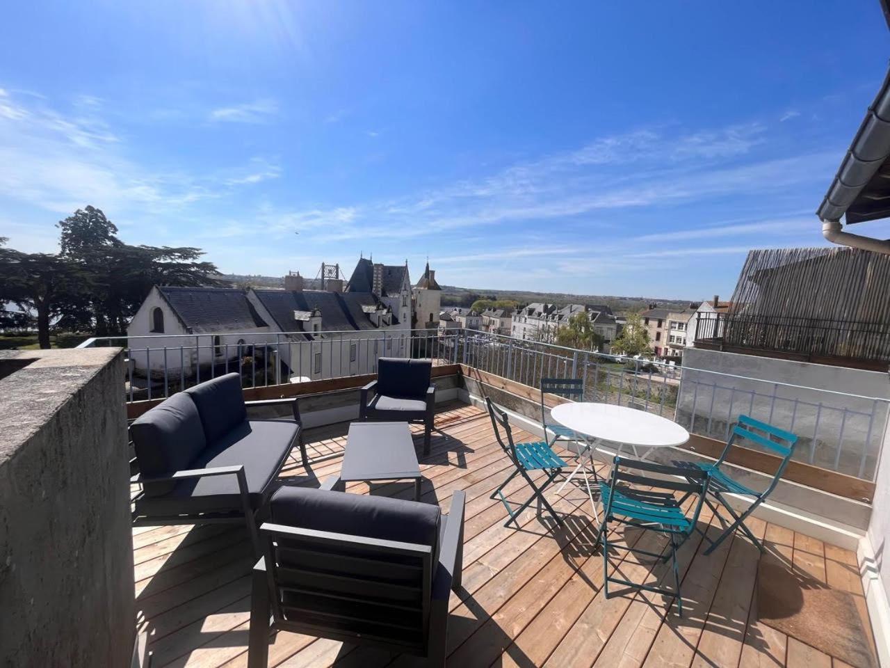 Grand Gite Terrasse Vue Loire Et Chateau D'Ancenis Exteriér fotografie